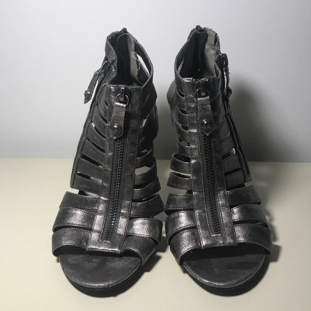 Strappy Silver Heel | Guess